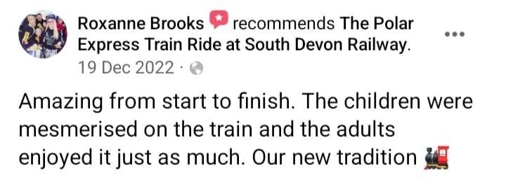 One of the most popular Christmas events in South Devon -THE POLAR EXPRESS™ Train Ride 2022 2