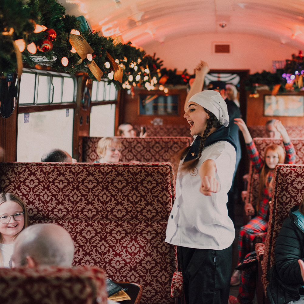 Chef on board THE POLAR EXPRESS™ Train Ride South Devon 