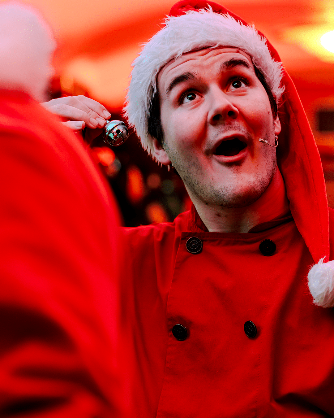 elf on board the polar express train ride